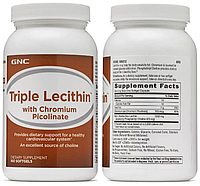 Соевый лецитин и Холин GNC Triple Lecithin with Cromium Picolinate 100 sgels Vitaminka
