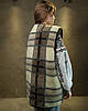 Жилет жіночий з овечої шерсті на блискавці в клітинку, фото 5