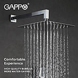Вбудована душова система GAPPO G7107-40, вилив - перемикач на лійку, 3-функції, термостат, фото 4