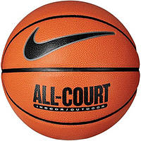 Баскетбольний м'яч Nike All Court (розмір 7, коричневий) N.100.4369.855.07, Коричневий, Розмір (EU) — 7