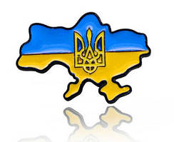 Значок мапи України з гербом