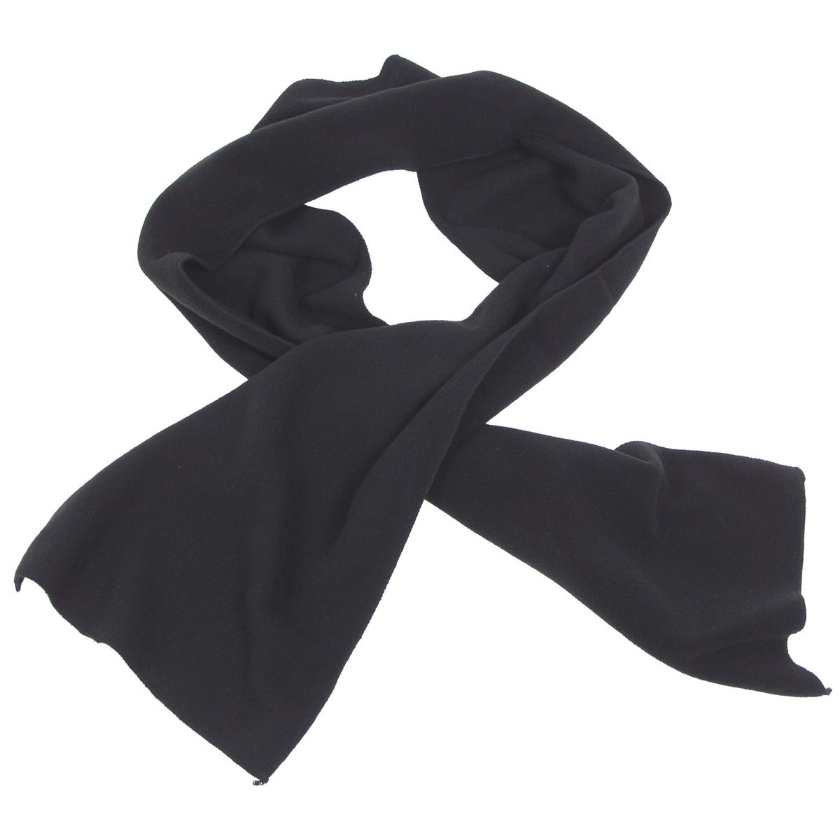 Флисовый шарф, черный, 160 х 25 см. - фото 1 - id-p1699527176
