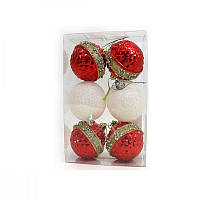 Набір ялинкових кульок D6 Holiday (6шт) Mix 626177 G-Rich