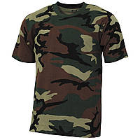 Детская Военная футболка "Basic", лесной массив, 140-145 г/м²