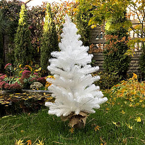 Ялинка лита Premium в мішковині 90 см біла