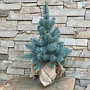 Ялинка лита Premium в мішковині 50 см блакитна, фото 2
