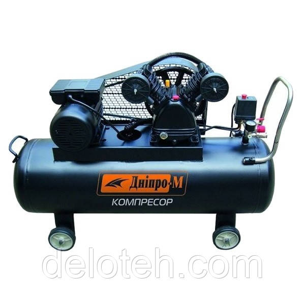 Компресор повітряний 2-поршневий Дніпро-М ВК100-2Р (реминної), фото 1