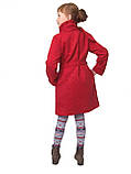 Пальто для дівчинки з шарфом  кашемір м-969-1 зріст 116 122  червоне тм "Золушка", фото 3