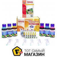 Заправочный набор WWM Epson Stylus Photo R200/220/300/RX640 (RC.T048) Cyan, Magenta, Yellow, Black, Light