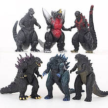 Набір фігурок Годзілла, 6в1, 9 см — Godzilla, 6in1