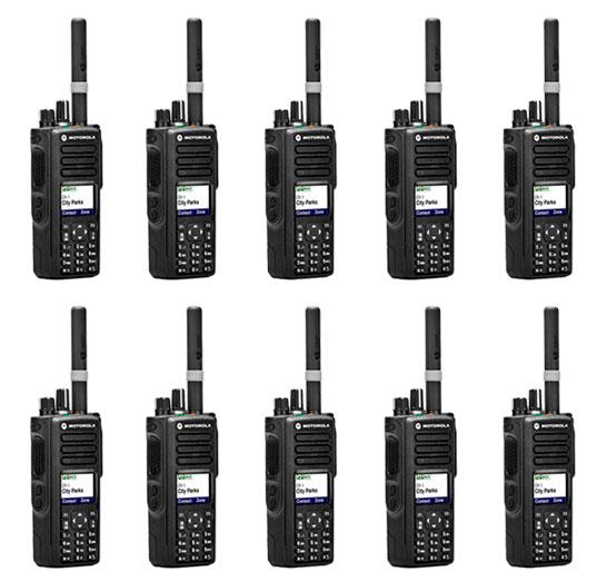 Комплект 10 штук Рація Motorola MotoTRBO DP4800 VHF AES-256 шифрування