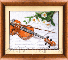 Набір для вишивання нитками та бісером: Скрипка