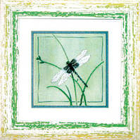 Набір для часткової вишивки хрестиком РК-049: Стрекоза