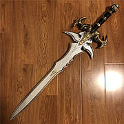 Іграшковий меч короля Артаса 1:1 RESTEQ 100 см. Косплей World of Warcraft, Крижана Скорбота або Фростморн