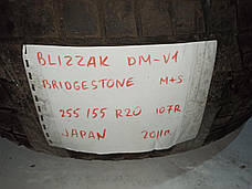 Б/в 255/55 R20 107R Зимова шина Bridgestone Blizzak DM-V1, фото 3