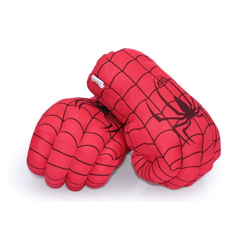 Величезні м`які рукавички у вигляді куркулів Павука. Рукавички червоні для дорослих та підлітків