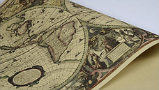 Велика, вінтажна карта світу під старовину. Карта на стіну, фото 2