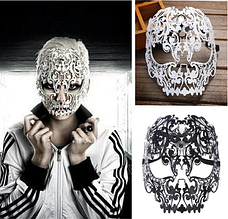 Жіноча карнавальна маска RESTEQ, Витончена металева маска на Хелловін, фото 3