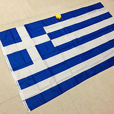Прапор Греції 150х90 см. Грецький прапор поліестер RESTEQ. Greek flag, фото 6