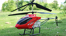 Вертоліт на радіокеруванні на металевому каркасі зі світлодіодами та гіроскопом 80см