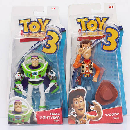 Статуетки Історія Іграшок Той Сторі Toy Story набір з двох фігурок Вуді та Базз Лайтер, фото 2