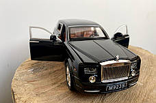 Модель автомобіля Rolls Royce Phantom 1:24. Звук + світло ефекти. Металева інерційна машинка Роллс Ройс, фото 3