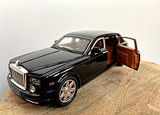 Модель автомобіля Rolls Royce Phantom 1:24. Звук + світло ефекти. Металева інерційна машинка Роллс Ройс, фото 3