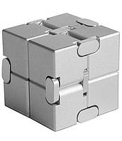 Бесконечный кубик RESTEQ, антистресс Infinity Cube 38 мм. Игрушка-антистресс из алюминиевого сплава