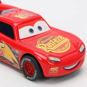 Автомобіль Блискавка МакКвін із м/ф Cars RESTEQ. Інерційна машинка Lightning McQueen. Машинки Тачки, фото 2