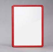 Рамки А2 пластикові, цінникотримач формату A2 червона інформаційна табличка