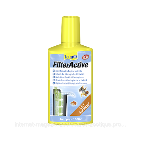 Препарат з живими бактеріями Tetra FilterActive 250 ml на 1000 л.