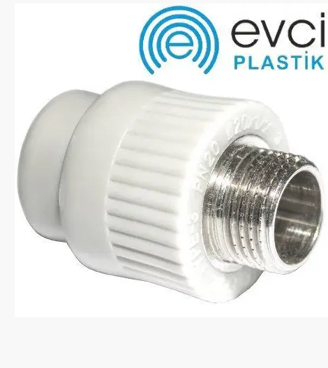 Муфта PP-R з зовнішньою різьбою D25х3/4" EVCI
