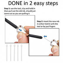 Наконечник SK для стилуса Samsung Tab S7 T870 T875 S7 Plus T970 T975 S7 FE T730 T736 (10шт) Black, фото 4