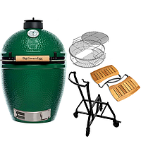 Комплект Big Green Egg Гриль L + Решетка + Гнездо с ручкой + Крылья для гриля