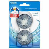 Засіб для чищення унітаза Duck Таблетка чистоти для зливного бачка Морський 2 х 50 г (5000204004755)