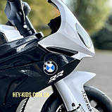 ᐉ Дитячий мотоцикл BMW S1000 RR, Електромотоцикли для дітей 18-36 міс JT5188L-2 чорно-білий, фото 5