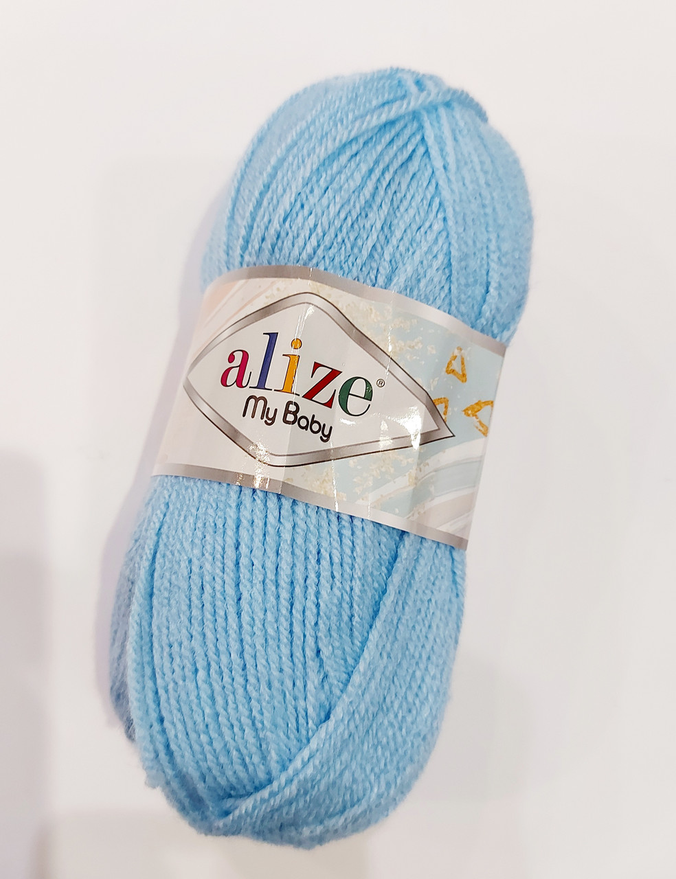 Нитки для в'язання, пряжа дитяча акрилова Alize My Baby 100% акрил 150 метрів, блакитний
