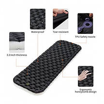 Надувний каремат Atepa Comfort Light (AM1902) Black, фото 3
