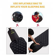 Надувний каремат Atepa Comfort Light (AM1902) Black, фото 6