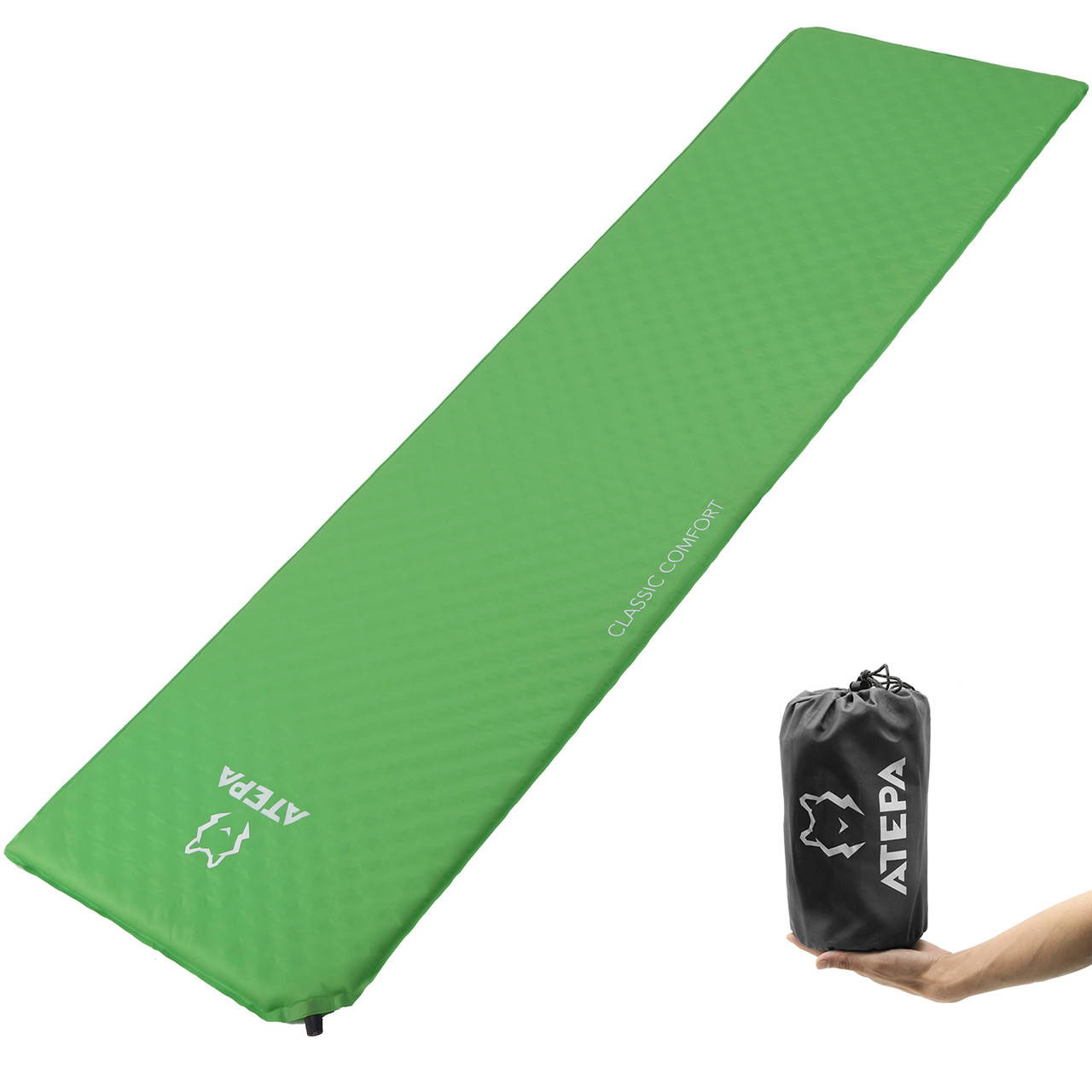 Самонадувний килимок Atepa Compact Light (AM1002) Green