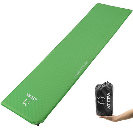 Самонадувний килимок Atepa Compact Light (AM1002) Green, фото 1