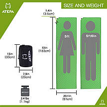 Самонадувний килимок Atepa Compact Light (AM1002) Green, фото 3