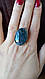 Срібне кільце з моховим агатом, фото 3