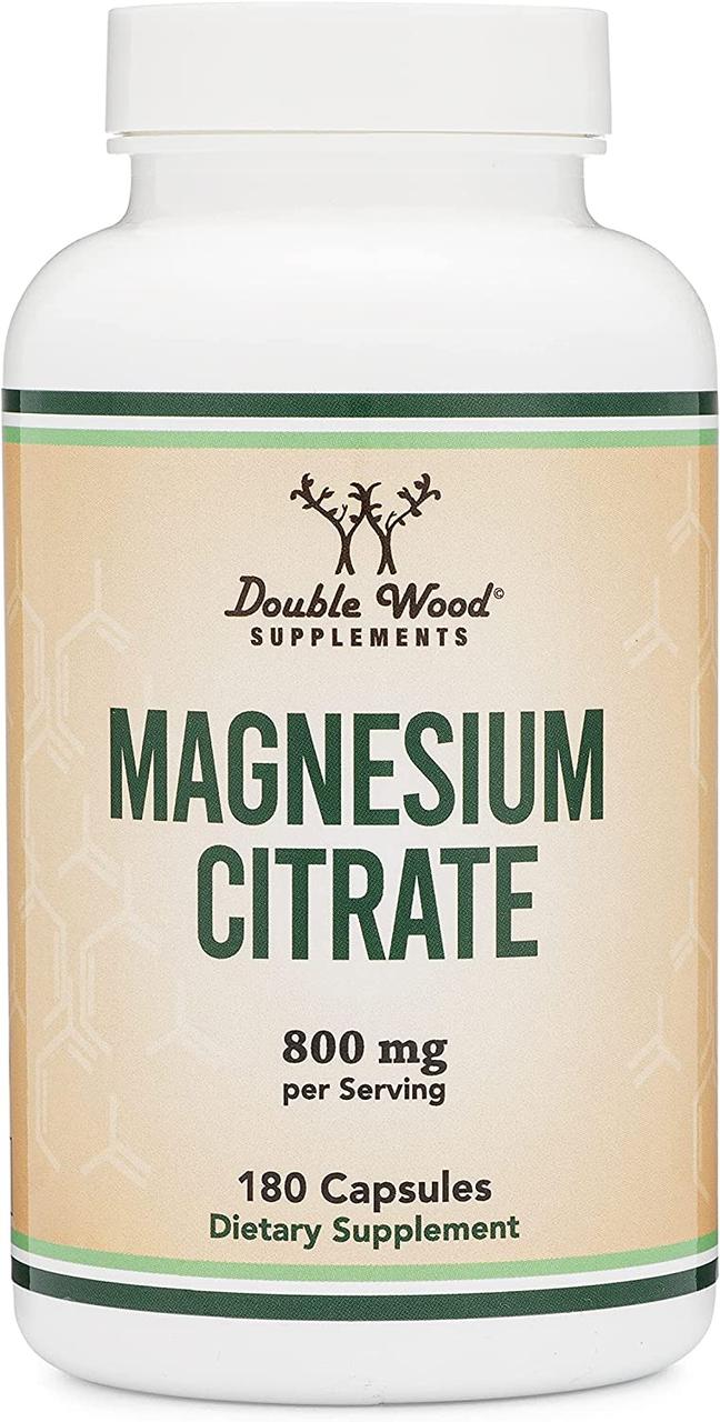 Double Wood Magnesium Citrate / Магній цитрат 180 капсул