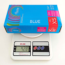 Рукавички нітрилові SanGig, щільність 3.5 г. - блакитні (100 шт), фото 3