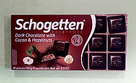 Шоколад Schogetten фундук-какао черный 100 г
