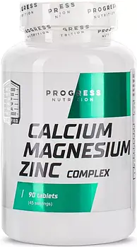 Вітаміни Progress Nutrition Calcium Magnesium Zink 90 tab