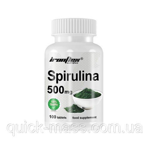 Спирулина Ironflex Spirulina 1000mg 100tab, фото 1