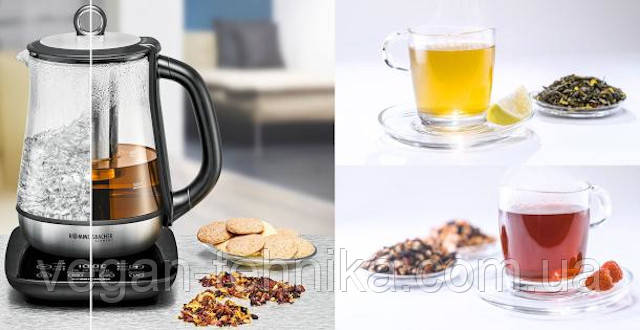 Розумний електрочайник із сенсорним керуванням Rommelsbacher TA 2000 Tea Maker & Water Kettle