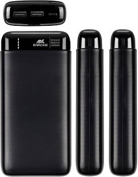 Зовнішній акумулятор Rivacase Rivapower 20000mAh Black (VA2580)